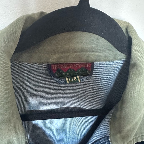 Vintage Barn Jacket Higher State Denim Adventure Jacket 90s Retro - Picture 7 of 8